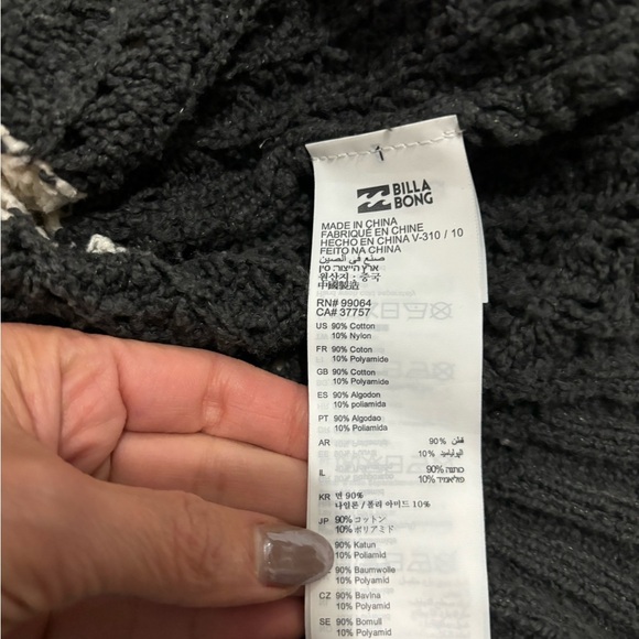 Billabong Block Party Oversized Sweater. Small - Picture 9 of 9